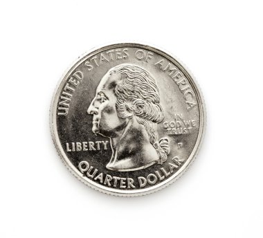 Quarter dollar coin clipart