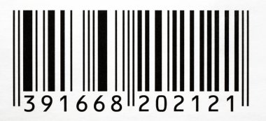 Bar Code With Numbers clipart