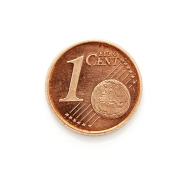 One Euro cent coin. clipart