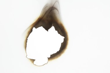 Burnt paper hole clipart