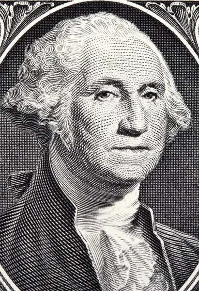 George Washington from US one dollar bil — Stock Photo, Image