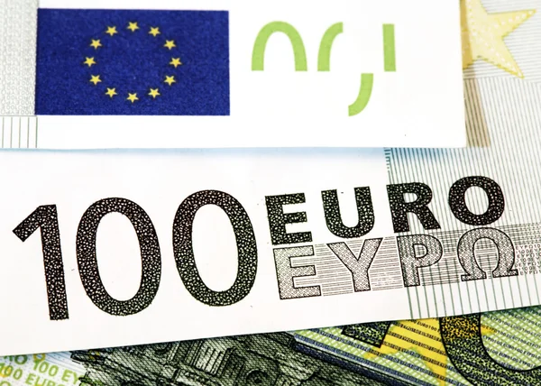 Notas 100 euros — Fotografia de Stock