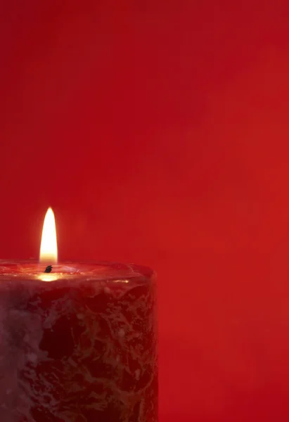 Czerwone świece — Zdjęcie stockowe