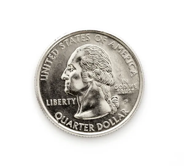 Четверть доллара США — стоковое фото
