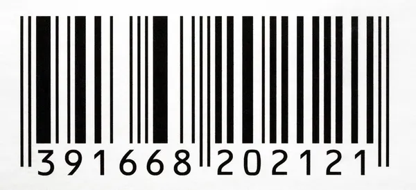 Barcode mit Zahlen — Stockfoto