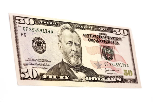五十美元钞票 — 图库照片