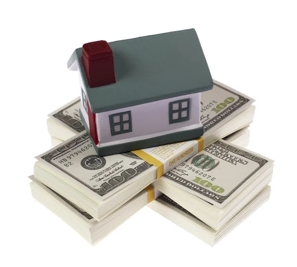 Model huizen in US dollars — Stockfoto