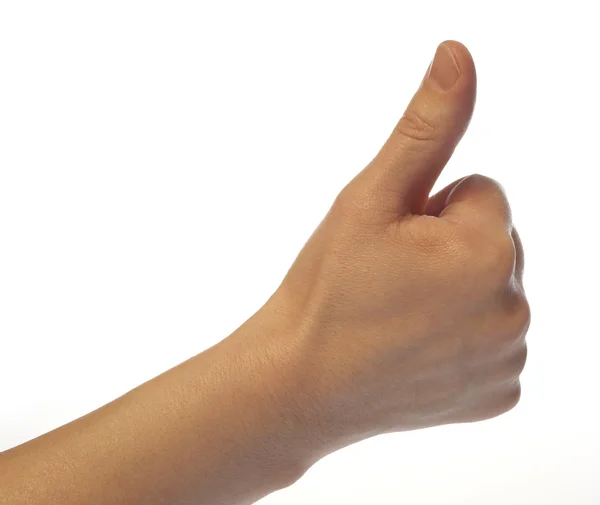 Thumbs up hand — Stock Photo, Image