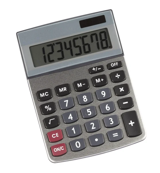Kalkulator srebrny — Zdjęcie stockowe