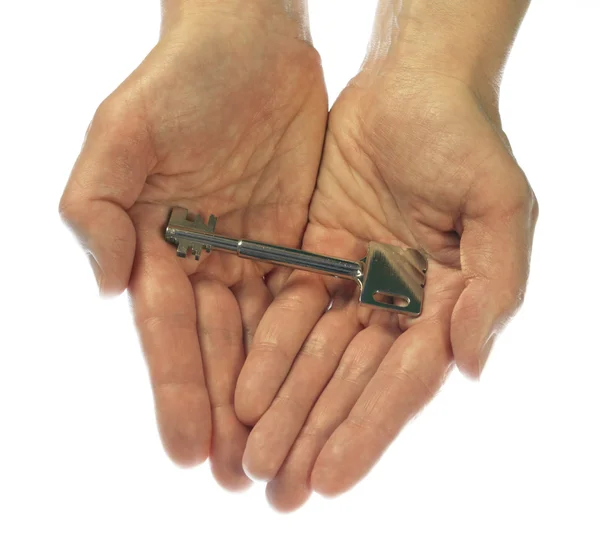 Elinde anahtar — Stok fotoğraf