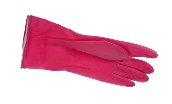 Red rubber gloves — Stock Photo, Image