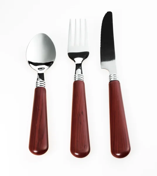 器具。叉、 勺、 刀 — 图库照片