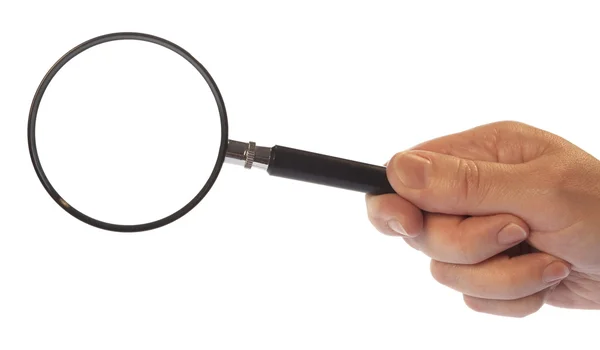 stock image Hand with Magnifying Glass