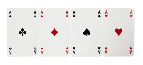 stock image Four aces of playing cards