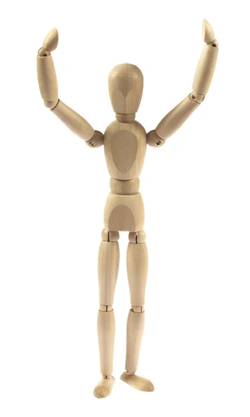 Victory wooden figure — Stock Photo, Image