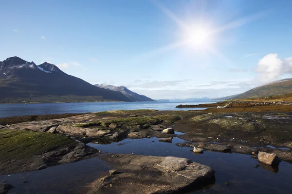 Norwegian coast landscape — Stock Photo, Image