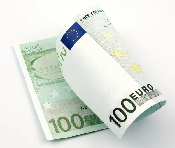 Jeden bankovka 100 euro — Stock fotografie