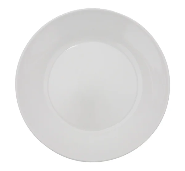 Clean white plate — Stok fotoğraf
