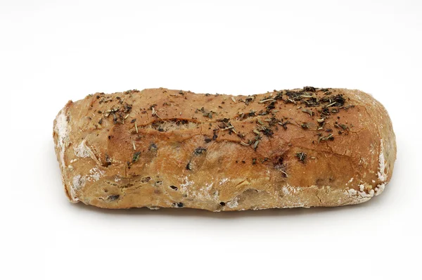 Bread over white background — Stock Photo, Image