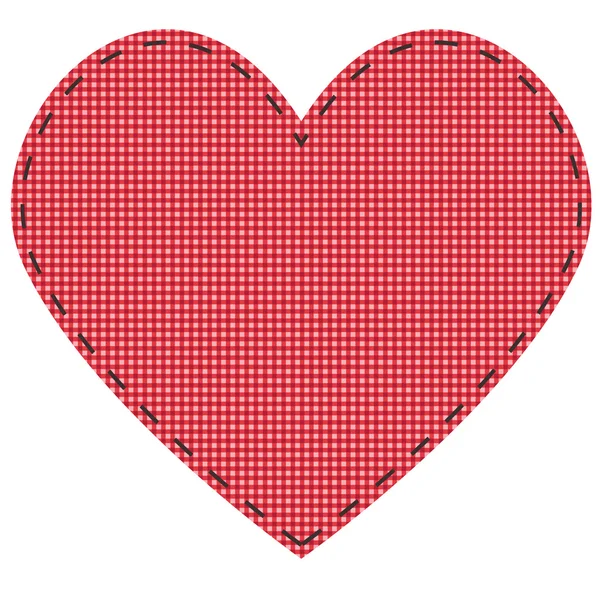 Checkered heart — Stock Vector