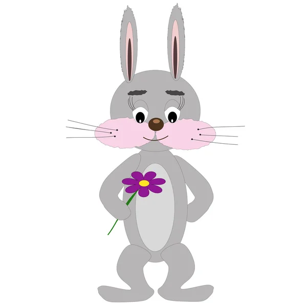 害羞的小兔子 — 图库矢量图片