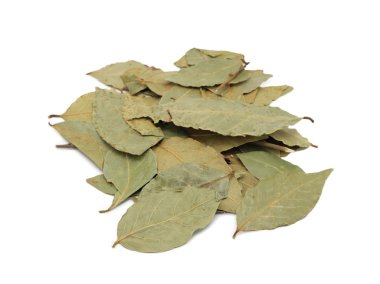 Dry bay leaves, isolated clipart