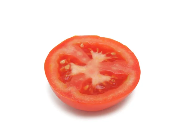 Reife rote Tomate, isoliert — Stockfoto