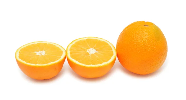 Orangen, isoliert — Stockfoto