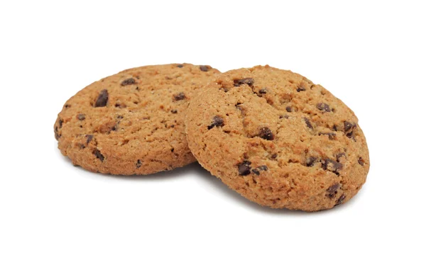 Chocolate chip cookies, isolerade — Stockfoto