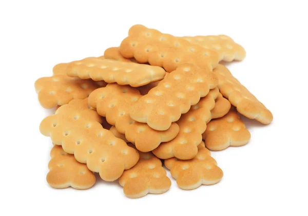 Pile of cookies, isolated — Stock Photo, Image
