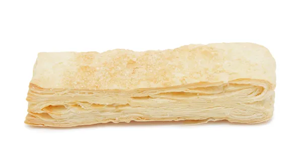 Puff pastry, isolated — Stock Photo, Image