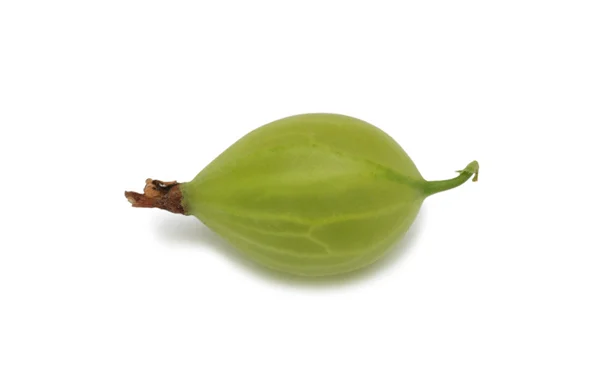 Green gooseberry, isolated — Stock Photo, Image