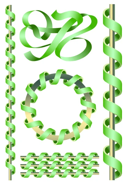 Twisted tapes — Stock Vector