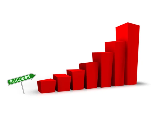 Success Business Graph — Stock Photo, Image