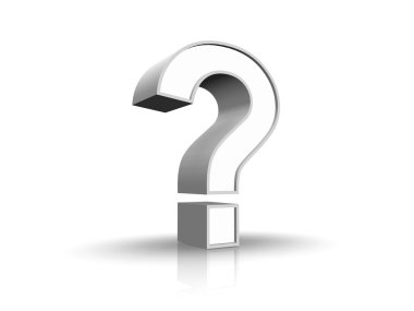 White Question Mark clipart