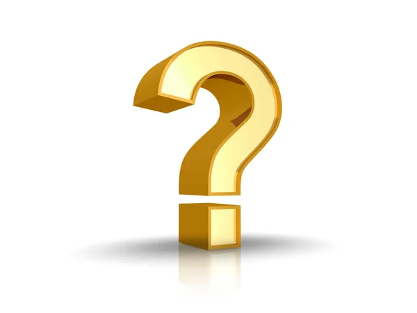 Gold Question Mark — Stock Photo, Image