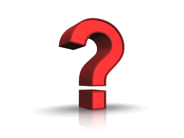 Red Question Mark — Stock Photo, Image