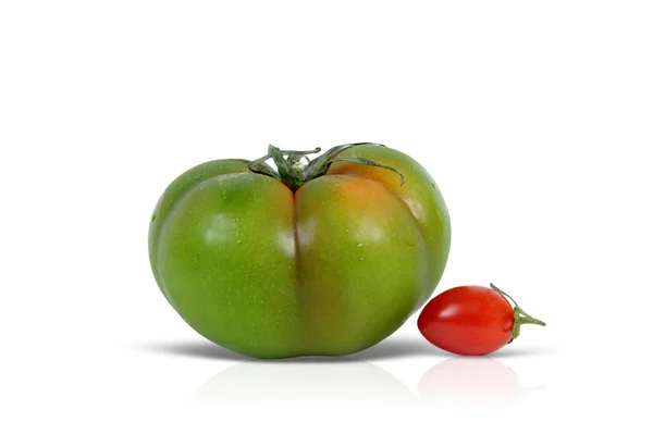 Tomate verde y rojo — Foto de Stock