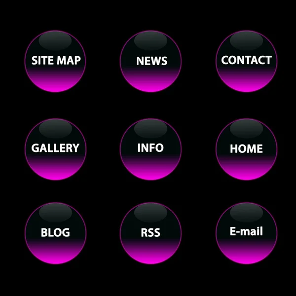 Botão de néon rosa — Fotografia de Stock