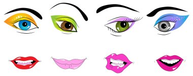 Parts of face clipart