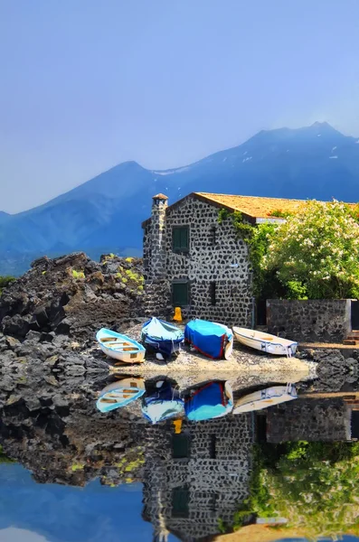 stock image Lake house