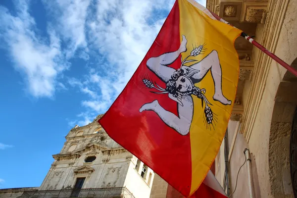 Bandiera della Sicilia — Foto Stock