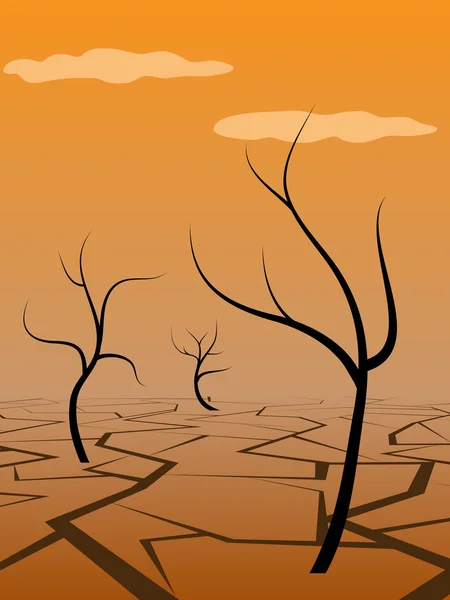 Tierra seca — Archivo Imágenes Vectoriales