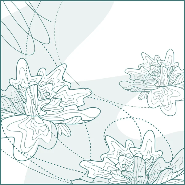 Lindo fondo floral — Vector de stock