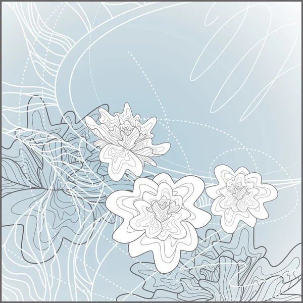 Niedlicher floraler Hintergrund — Stockvektor
