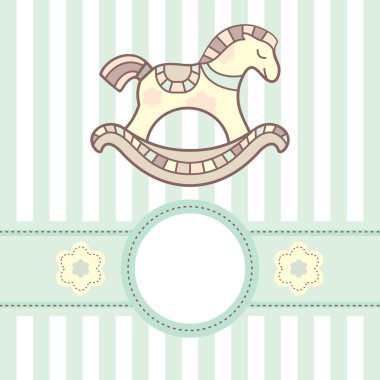 Baby card clipart