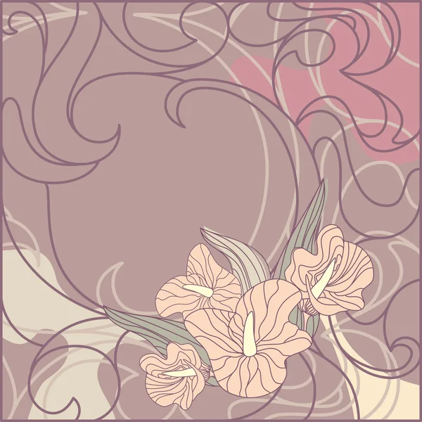 Niedlicher floraler Hintergrund — Stockvektor