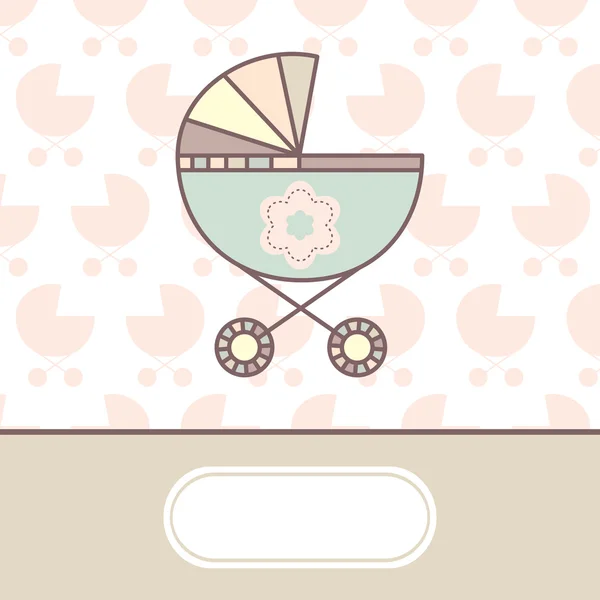 Baby card di arrivo — Vettoriale Stock