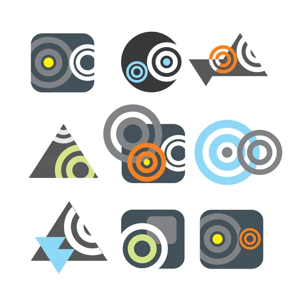 Verzameling abstracte symbolen — Stockvector