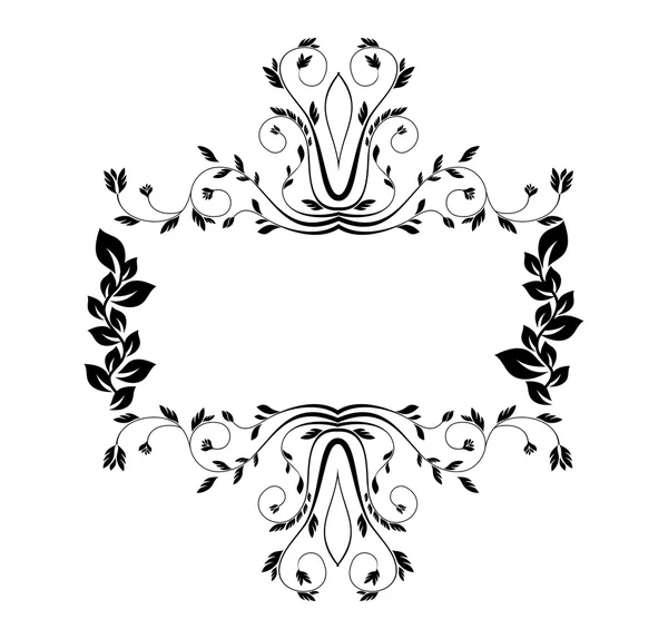 Royal floral frame — Stock Vector